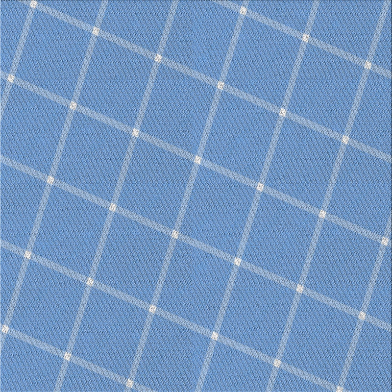 Tapis bleu tissé à la machine, Carré 6 pi