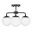 Plafonnier semi-encastré 20 po 3 lumières Kobie-1932433714