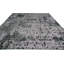 Tapis unique en viscose noué à la main gris anthracite / argent / lilas de 10 pi 1 po x 13 pi 4 po