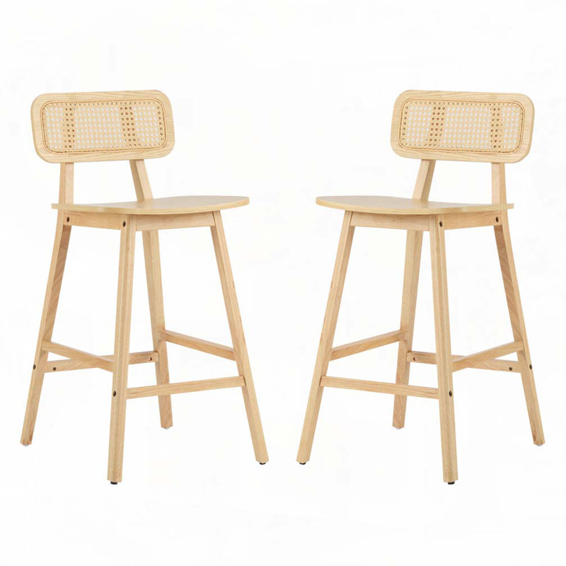Wood Frame Barstool, Natural