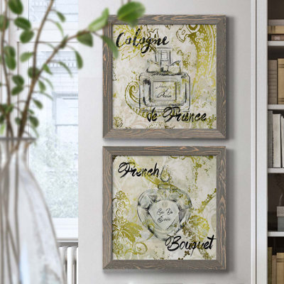 Ensemble de 2 cadres photo sur toile, "Deo"
