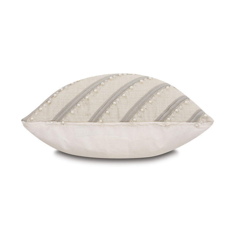 Aster Square Pillow Cover & Insert, Faux Down