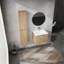Meuble-lavabo mural 24 po avec lavabo et armoire latérale, portes à fermeture douce, armoire combinée 24 po-129864202