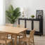 Buffet à 3 portes avec crédence de style maison de campagne avec rangement