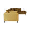 Verne 4 Seater Velvet Corner Sofa-687177977-687177979
