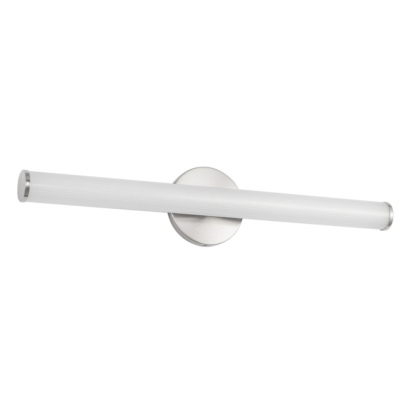 Vire 24-in Black dimmable LED Wall Sconce, Nickel