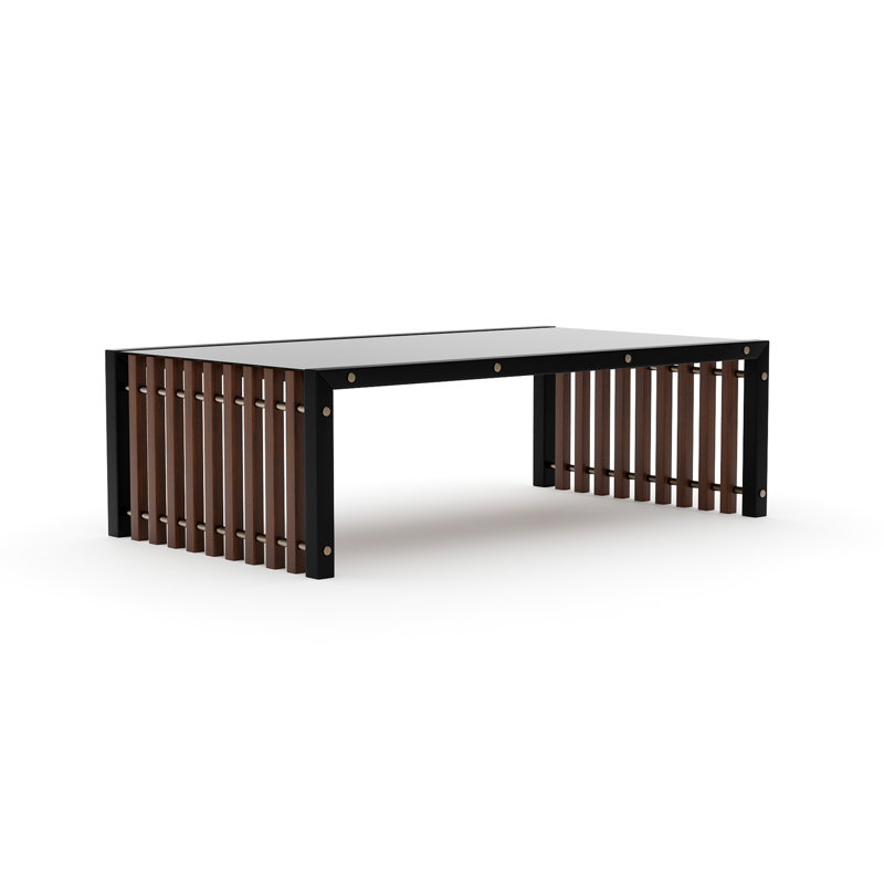 PINSTRIPE DARK COCKTAIL TABLE