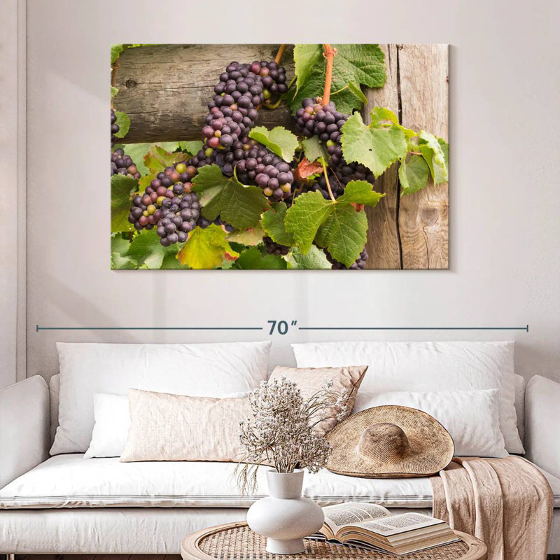 Yarlin - Pinot rouge raisin, H 32 po x l 48 po