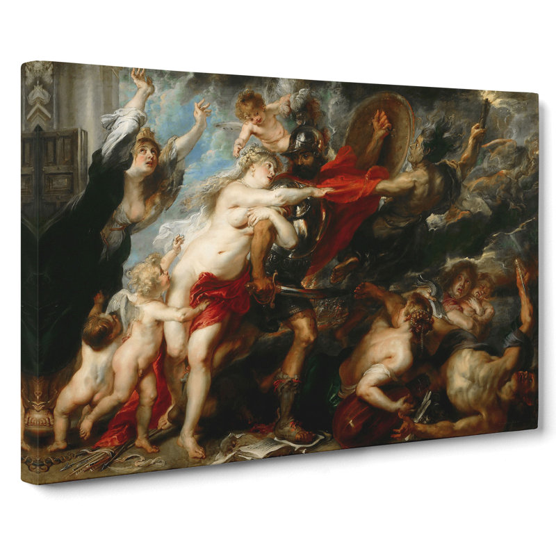 Consequences Of War by Peter Paul Rubens - Wrapped Canvas Painting, 35cm H x 50cm W x 3cm D