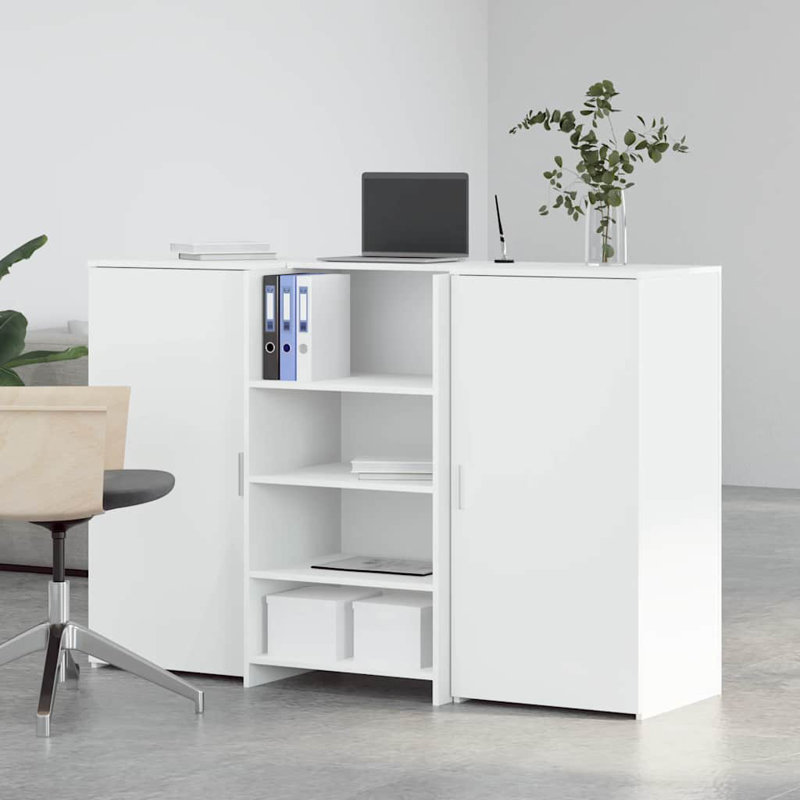 Camariah Standing Desk, 103.5cm H x 155cm W x 50cm D, White