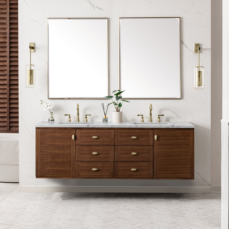Amberly 72'' W Double Vanity, Ethereal Noctis