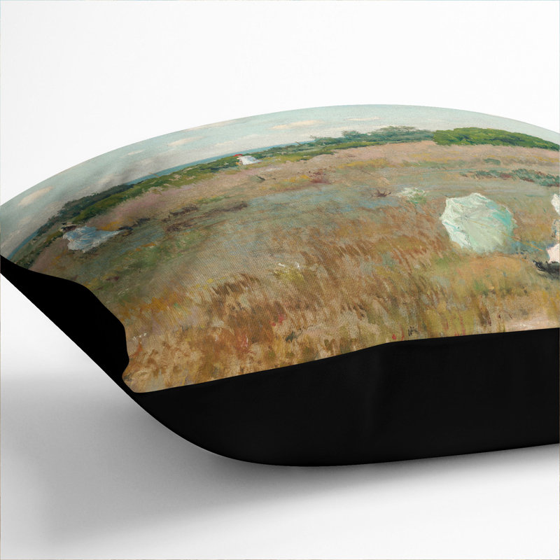 Square Cushion, 55cm H x 55cm W x 20cm D, Black