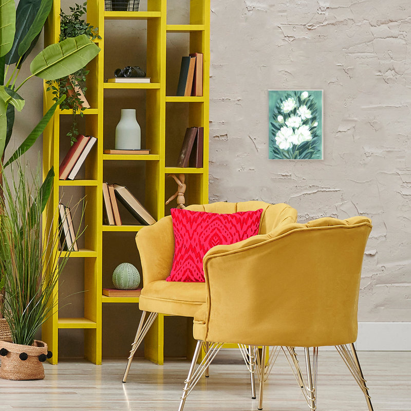 Acrylique plaque murale fleurs de jasmin, design par Camila Juncos