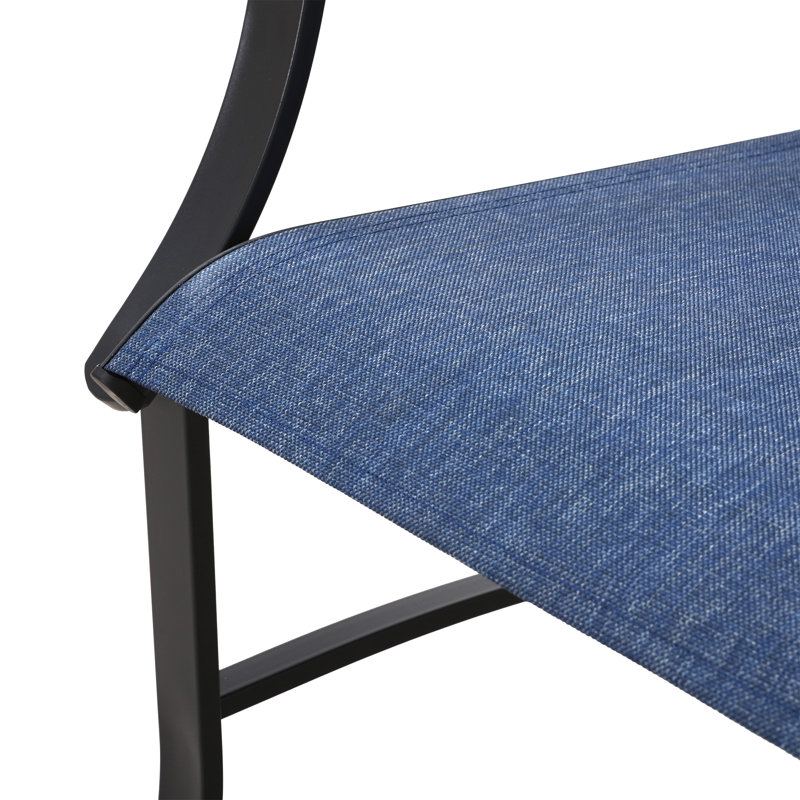 Fauteuil de patio Rusi, Bleu