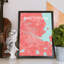 Amsterdam City Map - No Frame Print-1927335506