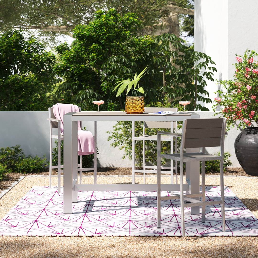 Shore Aluminum Bar Table Modway