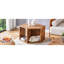 Table basse avec forme hexagonale - Autocollants à motifs caractéristiques et rangement multiple et conception attrayante Entretien facile dans un style simple mais élégant convenant à divers styles de maison