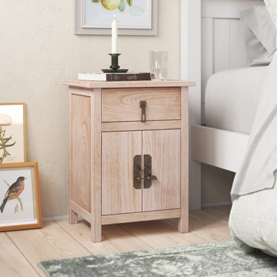 Archibald 40cm W Solid + Manufactured Wood Bedside Table