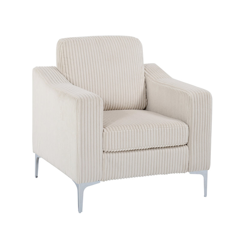 Canapé modulaire en velours côtelé convertible, beige, Beige