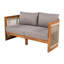 Ensemble de conversation d'extérieur en bois d'acacia pour 4 personnes avec corde tissée et coussins hydrofuges Aldo-128837878-128837879