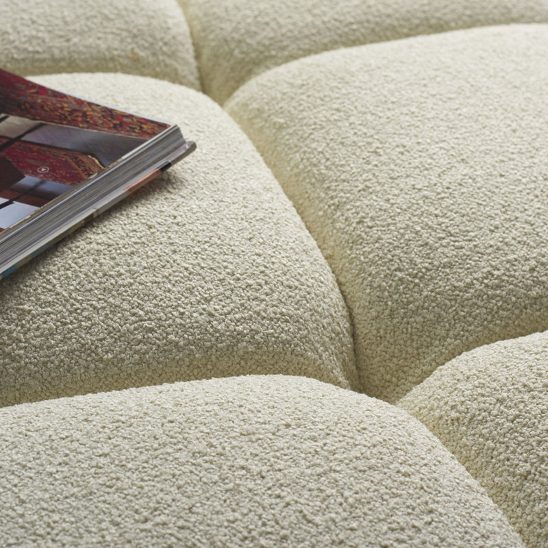 Repose-pieds Haring Boucle, Crème Boucle