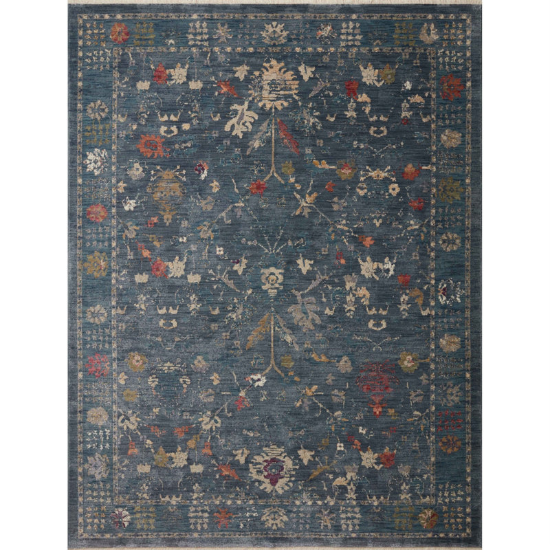 Febbas Performance Oriental Indoor Rug, Round 3'2"
