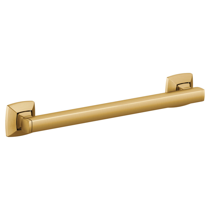 Moen Voss Stainless Steel Transitional Bathroom Grab Bar, 3.12" H x 15.12" W x 2.62" D, Chrome