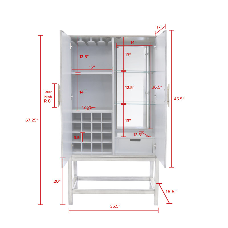 Calypso 35.5'' Bar Cabinet