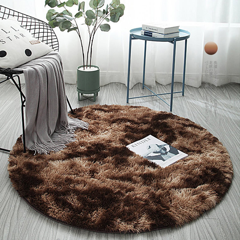 Tapis brun Schrimsher, Rond 3 pi 11 po