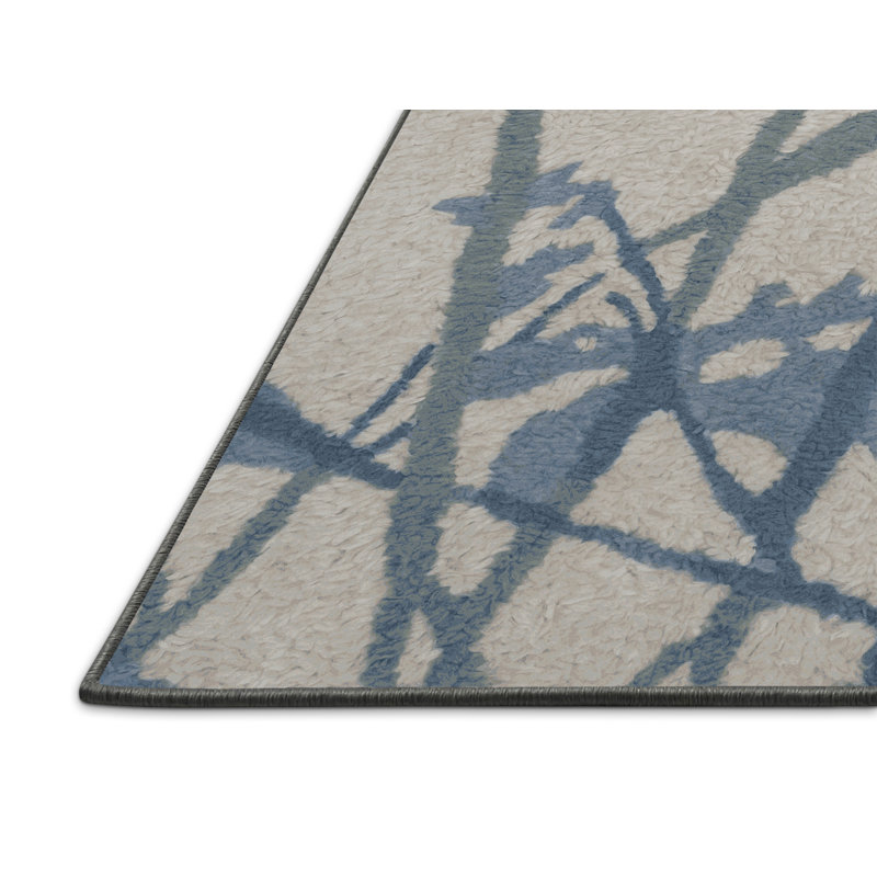 Silky Soft Plush Gray Area Rug, Square 8'