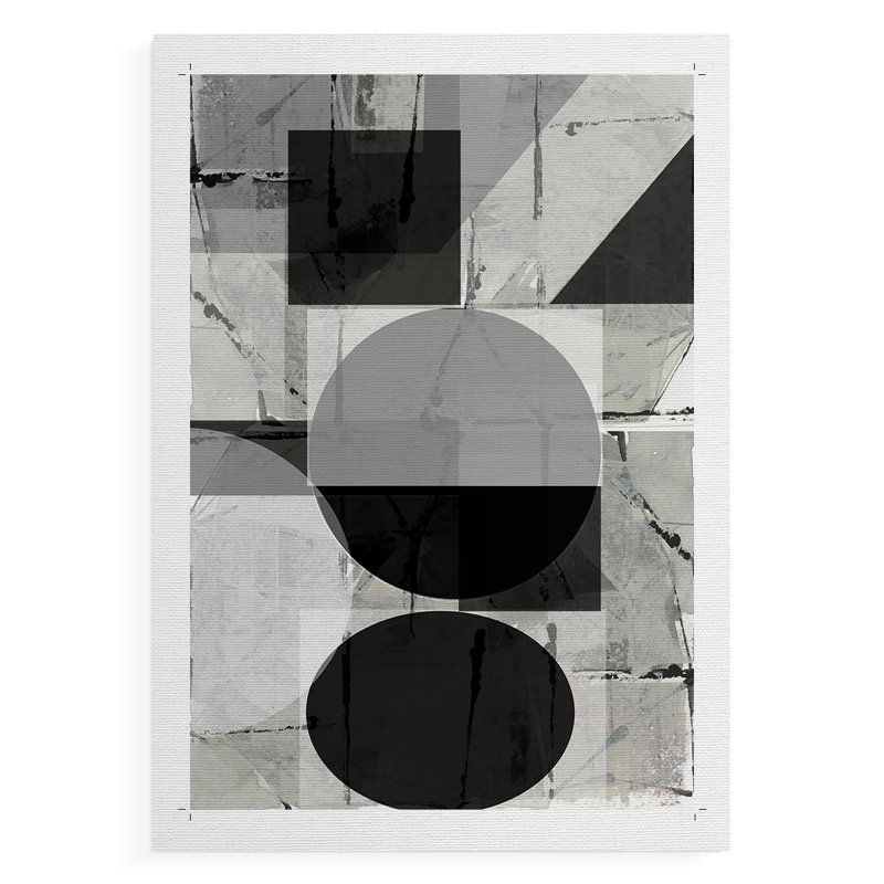 Abstrait Neutralité II - Impression sur toile seulement - NON-CADRE, H 60 po x l 40 po