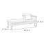 Chaise longue élégante en bois massif-111154029