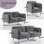 6 Seater Fabric Settee