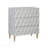 Metallic Silver And Champagne 3-Drawer Console Cabinet