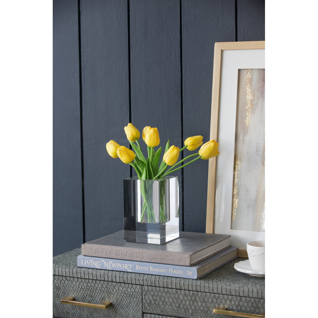 Huntingburg Glass Table Vase Wade Logan® 