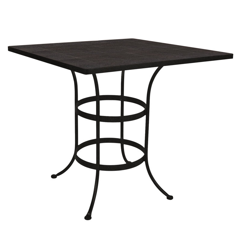 Tables Outdoor Square Bar Table, Carbon Black, Urban Shift