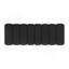 Banc rembourré en tissu capitonné, gris anthracite