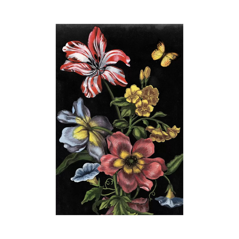 Dark Floral I by Naomi McCavitt - Wrapped Canvas Gallery-Wrapped Canvas Giclée, 101.6 cm H x 66.04 cm W x 3.175 cm D
