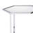 Nesting Table Set, Clear Glass, Taupe, Grey Washed & Chrome Finish