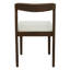 Ensemble de 2 chaises en bois d'hévéa massif noyer + beige-131654065-131654066-131654067