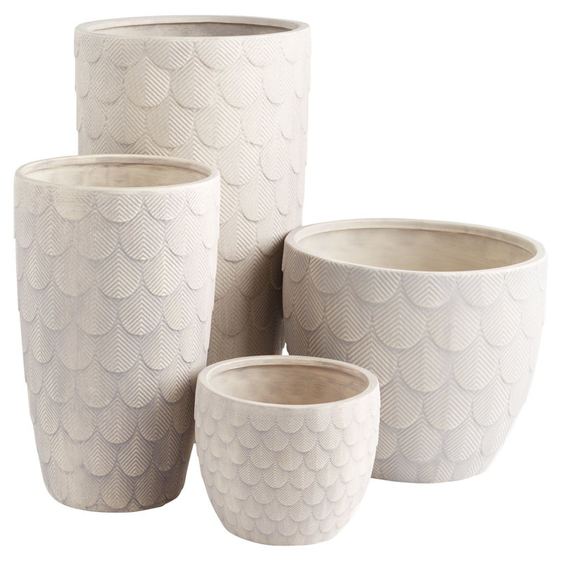 Nereus Handmade Ceramic Planter, 14.5" H x 9" W x 9" D