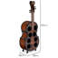Tuscarawas 8 Bottle Floor Wine Bottle Rack in Brown
