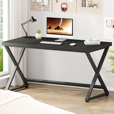 Writing Desk,Industrial Wood Metal Work Desk for Writing Study