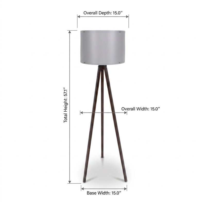 Lampe sur pied géométrique Vogue