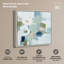 Tableau sur toile encadré Shore Tides II, couleur sauge, par Art Remedy, cadre argenté, 61 x 61 cm-573793922-573793925