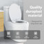 Anthracite Plastic Standard Adjustable Armrests Toilet Seat-1215608315