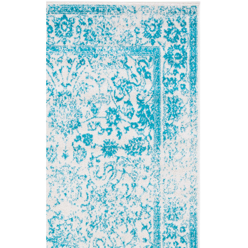 Olius Performance Floral Rug, Rectangle 6' x 9'