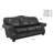 Somto 96" Genuine Leather Rolled Arm Sofa-20119980