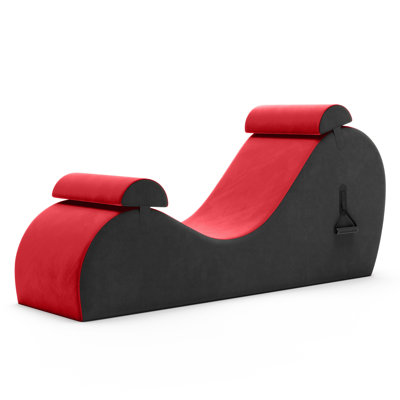 Chakra Yoga Chaise - 2 Adjustable Headrests & Handles with Adjustable Straps, Micro-Velvet/Mic