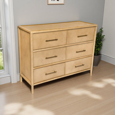 Armoire de rangement, style élégant, convenant au salon et à l'entrée de la salle à manger, grande taille, 6 tiroirs